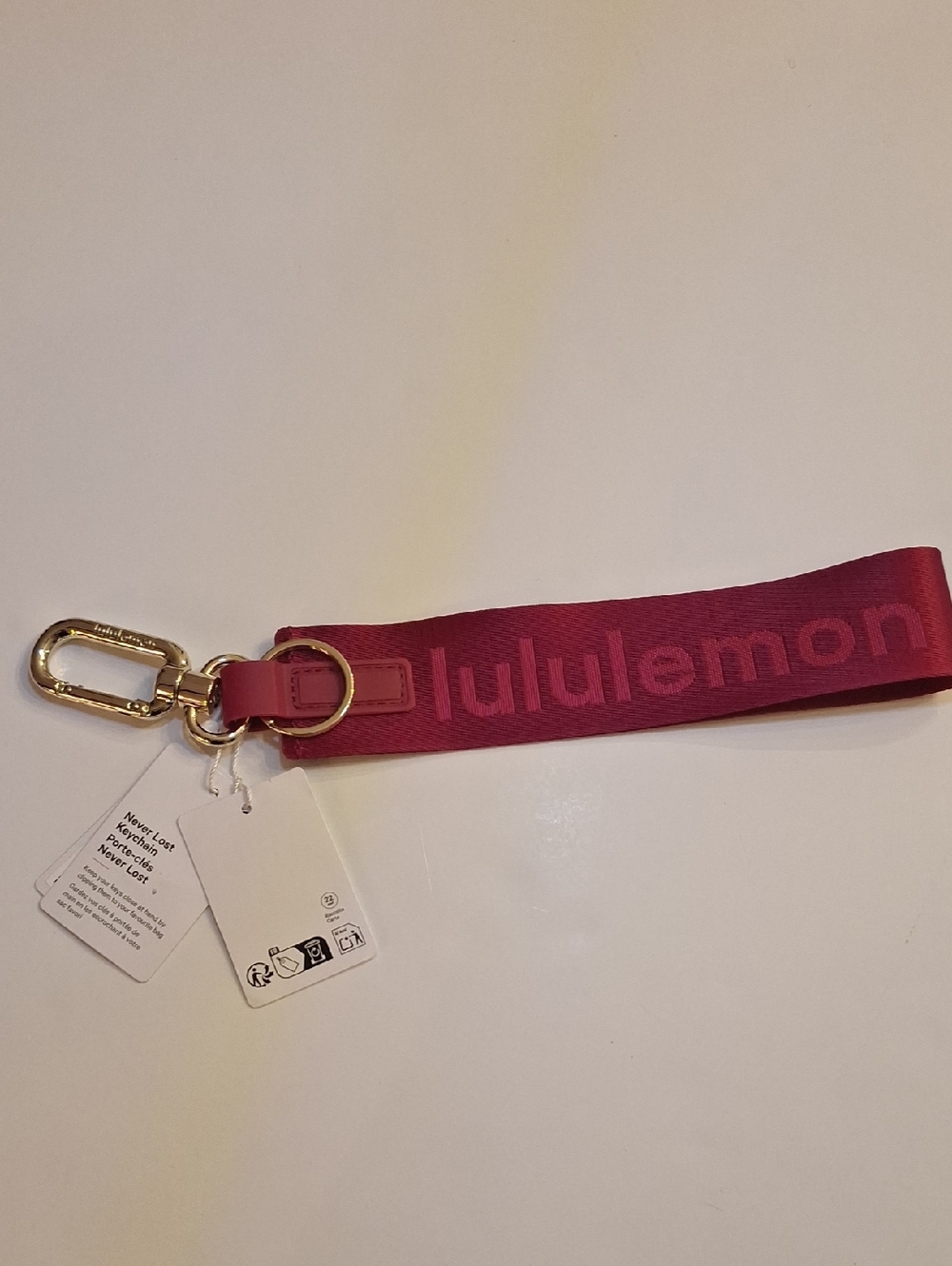 Lululemon Never Lost Key Chain.